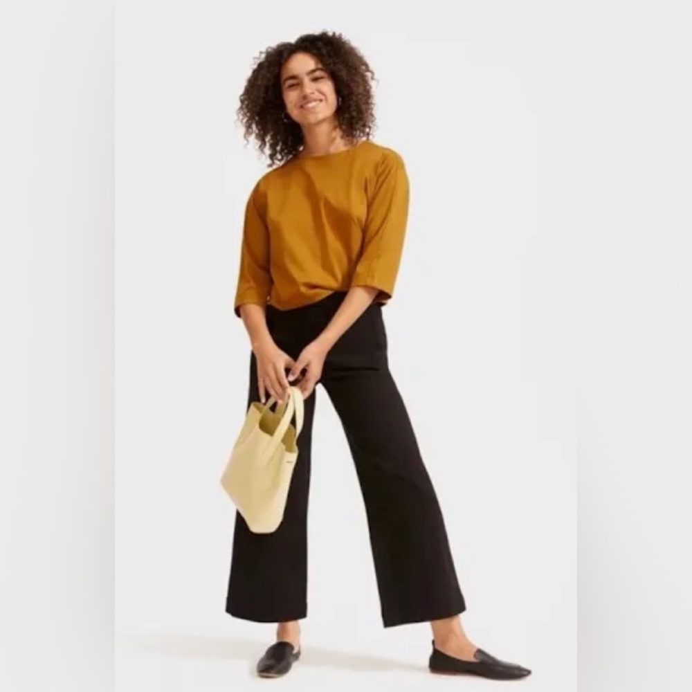 Everlane Wide-leg Crop Pant Black